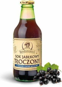 Sok jabłkowy tłoczony z czarną porzeczką 250 ml Rembowscy