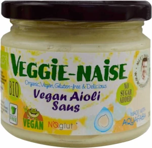 Vegane Knoblauch-Mayonnaise-Sauce BIO 240 g VEGGIE - NAISE
