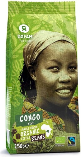 Arabica koffiebonen uit de omgeving van kivu fair tade lake BIO 250 g - Oxfam