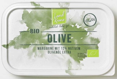 MARGARINE WITH OLIVE OIL BIO 250 g - LANDKRONE