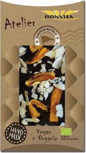 Dark chocolate with dried mango and coconut flakes gluten-free BIO 90 g - Bonvita