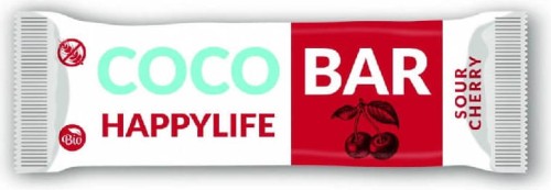 Bar coconut cherry gluten-free BIO 40 g Happylife