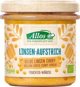Linzenpasta met CURRY GLUTENVRIJ BIO 140 g - ALLOS
