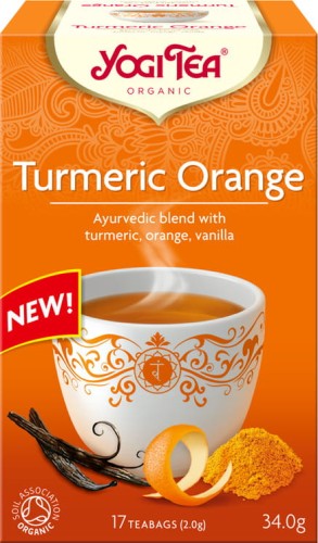 TEA TURMERIC ORANGE BIO (17 x 2 g) 34 g - YOGI TEA