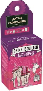 DRINK BOUILLON WITH CURRY BIO (10 x 5 g) - NATUR COMPAGNIE