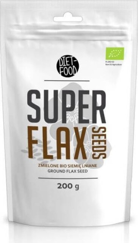 Gemalen lijnzaad mager BIO 200 g Dieet-Food