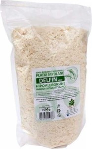 Natuurlijke zeepvlokken 100% plant Delfin vege hypoallergeen cosmetische kwaliteit 1000g Mydlarnia Back to nature