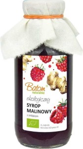 SIROP DE FRAMBOISES AU GINGEMBRE BIO 330 ml - BATOM