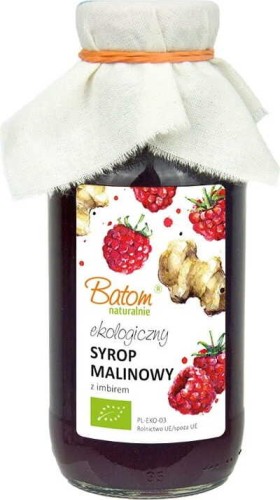 SIROP DE FRAMBOISES AU GINGEMBRE BIO 330 ml - BATOM