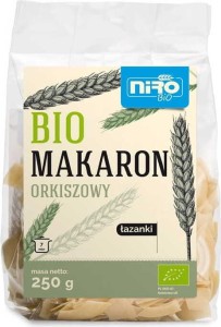 MAKARON (ORKISZOWY) ŁAZANKI BIO 250 g - NIRO
