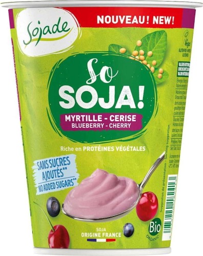 SOY PRODUCT BLUEBERRY - CHERRY BIO 400 g - SOJADE