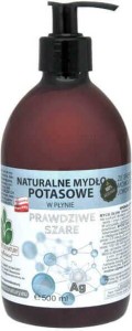 Kaliumzeep Echt grijs met zilver Ag mono-atomaire ionische vloeistof 0,5l Mydlarnia Terug naar de natuur