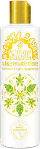 Szampon Mleczna kąpiel na bazie serwatki mlecznej z ekstraktem z uczepu trójlistkowego bez SLS 280ml NAMI