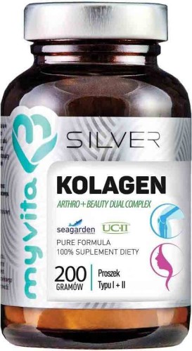 Collageen Arthro + Beauty Dual Complex Noors collageen I + II Type poeder 200g MyVita Silver Pure