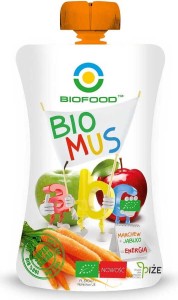 CARROT-APPLE MOUSSE BIO 90 g - BIO FOOD