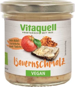 VEGAN RUNDVLEES MET GEROOSTERDE UI EN APPEL BIO 120 g - VITAQUEL