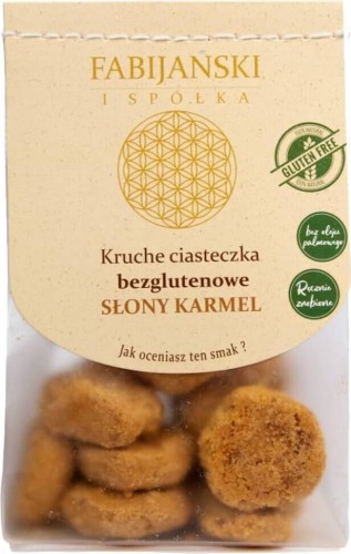 BIO COOKIES SALT CARAMEL SANS GLUTEN 100 g - FABIJAŃSCY