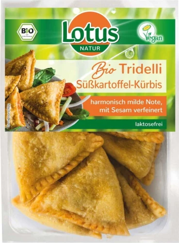 GROENTE DUMPLINGS MET POMPOEN EN POMPOEN BIO 180 g - LOTUS