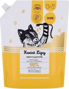 Natural Shower Gel Linden Flower Refill 800ml Yope