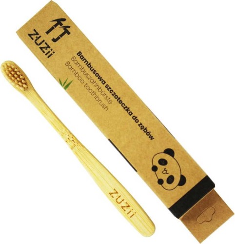 Brosse à dents pour enfants bambou beige - Zuzii