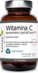 Witamina C liposomalna LipoCellTech 60 kapsułek Kenay