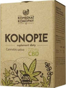 Hemp Cannabvis sativa 720 mg CBD 120 capsules Kombinat konopny