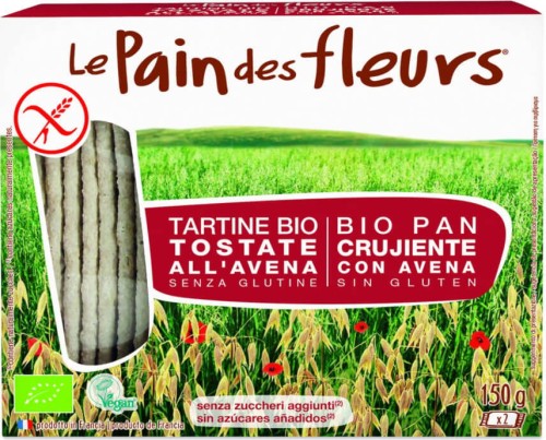 Glutenvrij haverknäckebrood BIO 150 g Pain Des Fleurs