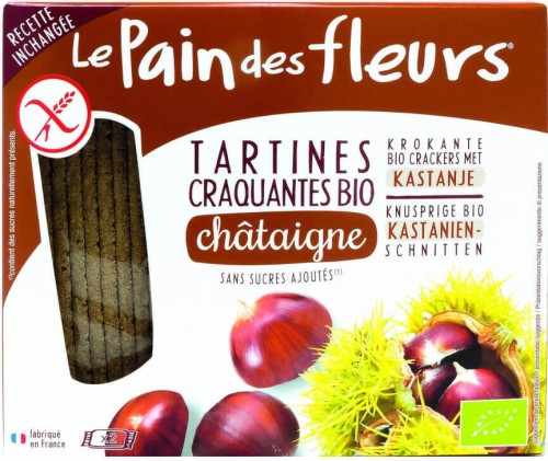 CHESTNUT CRISPBREAD GLUTEN-FREE BIO 150 g Pain Des Fleurs