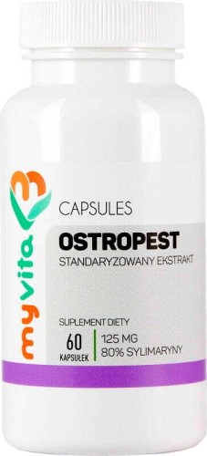 Mariadistel 80% silymarine gestandaardiseerd extract 125 mg 60 MyVita-capsules