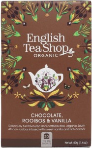 Herbatka ziołowa rooibos z ziarnami kakaowca i laską wanilii 20x2g BIO 40 g English Tea Shop