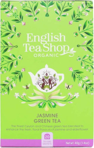 Herbata zielona jaśminowa 20x2g BIO 40 g English Tea Shop