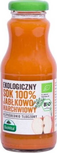 Appel- en wortelsap 100% BIO 250 ml EcoWital