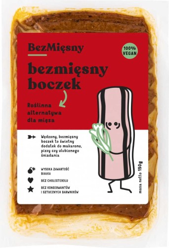 Vegan bacon 150 g Bezmięsny Mięsny