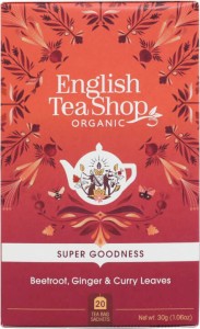 Herbal tea with beet, carrot, ginger, curry leaves and parsley 20x1,5 g BIO 30 g English Tea Shop 