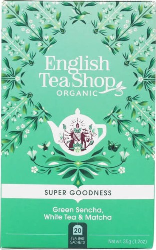 Green Tea Sencha, white and matcha 20x1,75 g BIO 35 g English Tea Shop