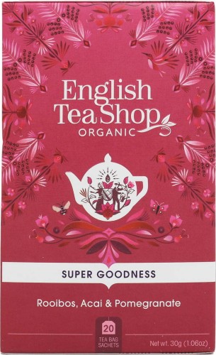 Rooibos, acai en granaatappel kruidenthee 20x1,5 g BIO 30 g English Tea Shop