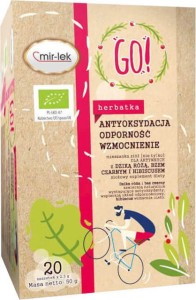 TEA GO! ANTIOXIDATION - RESISTANCE - STRENGTHENING BIO 20 x 2,5 g - MIR-LEK