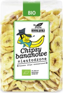 CHIPSY BANANOWE NIESŁODZONE BIO 350 g - BIO PLANET