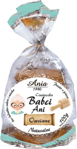 Granny Ania's havermoutkoekjes ZONDER SUIKER 100 g ANIA