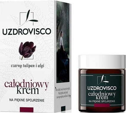 ANTI-RIMPEL DAG- EN NACHT OOGCRME ZWART TULP EN ALGEN 25 ml - UZDROVISCO