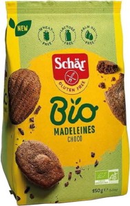 Madeleines choco- cupcakes au chocolat sans gluten BIO 150 g Schar