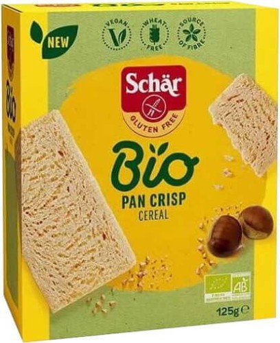 Pan Crisp céréales, pain croustillant multigrains sans gluten BIO 125 g Schar