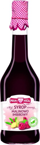 Frambozen-gembersiroop 500 ml Polska Róża