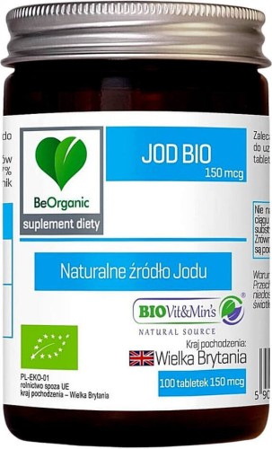 BIO IODINE 100 TABLETS (150 mcg) - BE ORGANIC