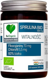 SPIRULINA BIO 100 TABLETS (500 mg) - BE ORGANIC