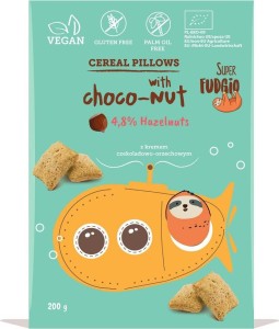 Graankussens met pindacrème BIO 200 g Super Fudgio