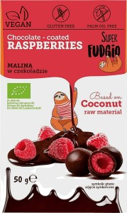 Framboos gevriesdroogd in chocolade BIO 50 g Super Fudgio