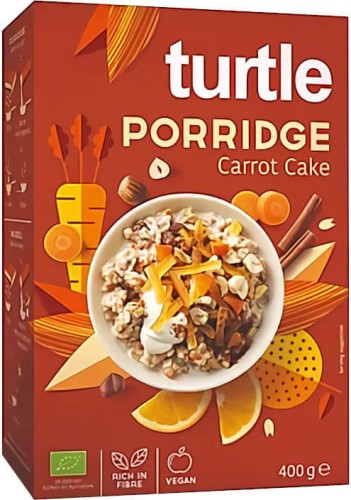 PORRIDGE AVEC GÂTEAU AUX CAROTTES BIO 400 g - TURTLE