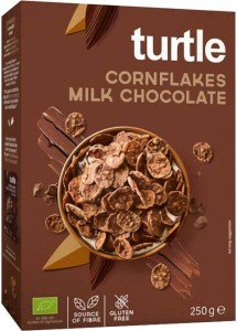 Cornflakes omhuld met melkchocolade glutenvrij Bio 250 g - Turtle