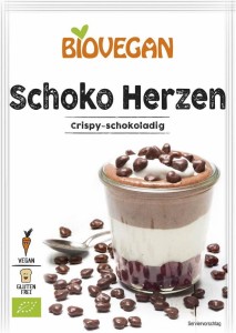 DECORATIEVE SCREENING CHOCOLADEHARTEN GLUTENVRIJ BIO 35 g - BIO VEGAN